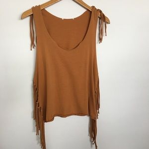 Fringe Tank Top Sz L